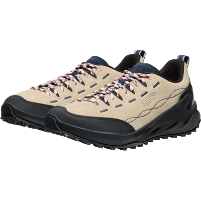 Sneaker KEEN "JASPER ZIONIC", Damen, Gr. 42, Synthetik, beige (safari, giggle pink), Leder, Synthetik, Schuhe Sneaker, aus Leder, atmungsaktiv