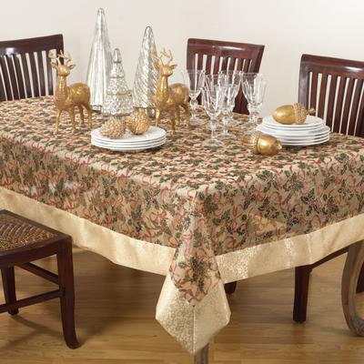 Saro Lifestyle Printed Christmas Tablecloth