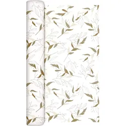Home Fashion, TL Linn, Tischläufer, 490 cm x 40 cm, aufgerollt, 1 Stück pro Pack, 6 Pack pro Karton
