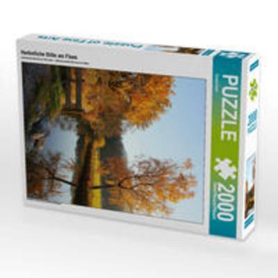 CALVENDO Puzzle Herbstliche Stille am Fluss 2000 Teile Puzzle hoch | 2000 Teile Lege-Größe 90 × 67 cm Foto-Puzzle für glückliche Stunden