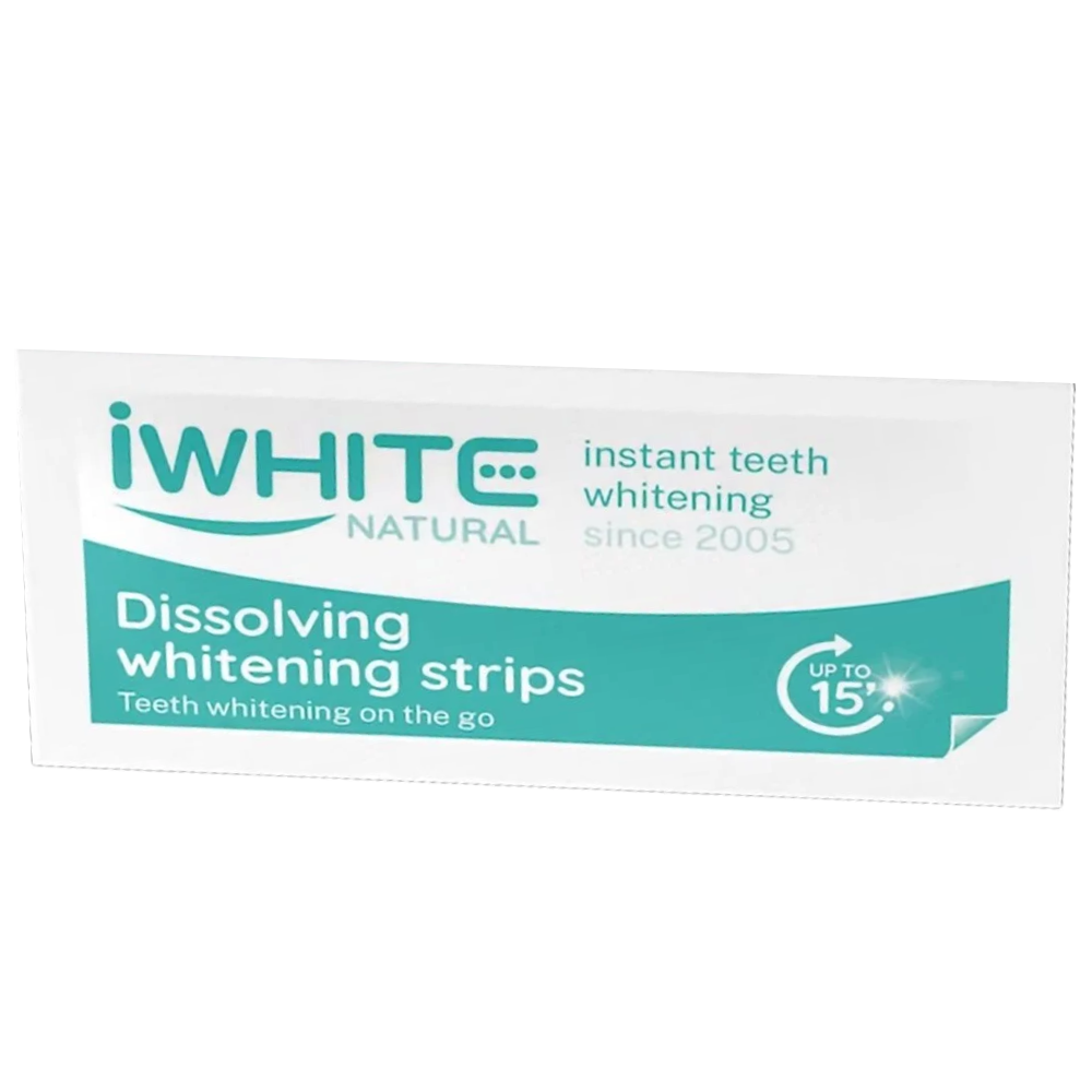 iWhite Natural Dissolving Whitening Strips 28&nbsp;un.