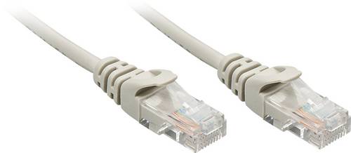 LINDY 48364 RJ45 Patchkabel CAT 5e U/UTP 3.00 m Grau 1 St.