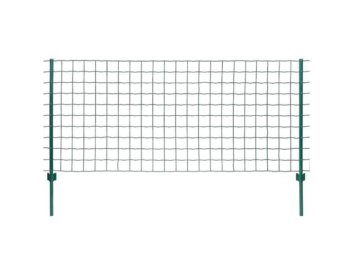 vidaXL Metallzaun Stahl 20/1,2 M Grün, Metall, 3x120 cm, Gartenzubehör