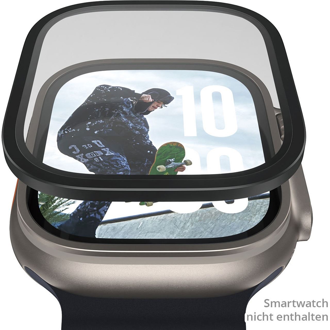 PanzerGlass Screen Protector w. black Metal Frame Apple Watch 2025 49mm/ Ultra 2