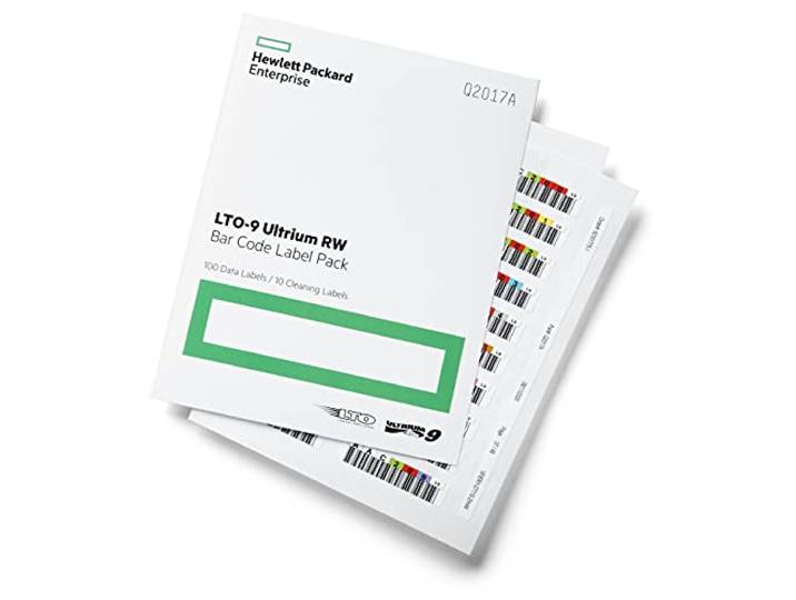 Hewlett Packard Enterprise HPE LTO-9 Ultrium RW Bar Code Label Pack