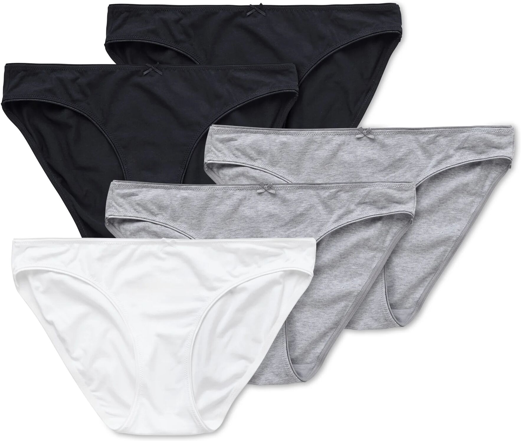 Tchibo - 5 Slips - Damen - Gr. S - schwarz