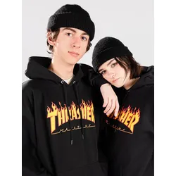 Thrasher Flame Hoodie black Gr. S