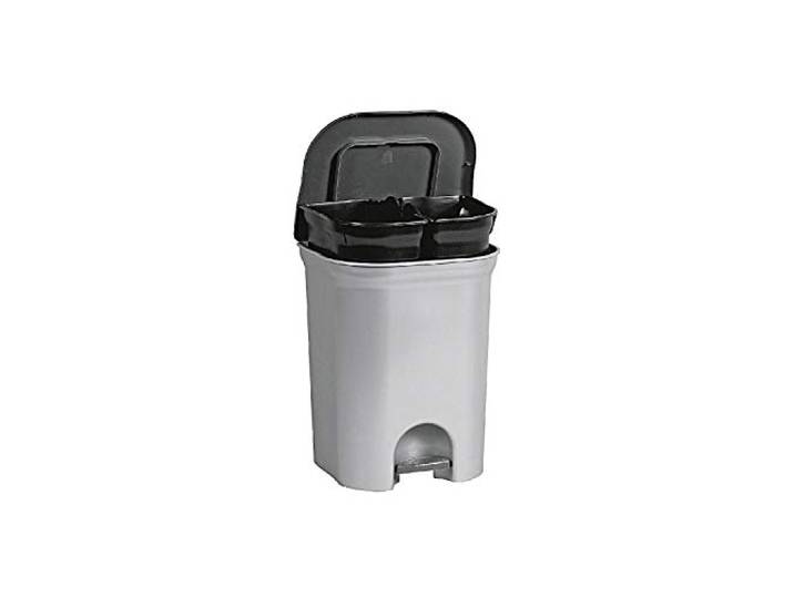 keeeper Treteimer 'Step & Close Duo', 2X 11 Liter, 37,5 x 29,5 x 46 cm, schwarz/anthrazit