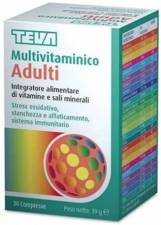 Teva(Paraf+otc) Multivitaminico Adulti 30cpr Tev