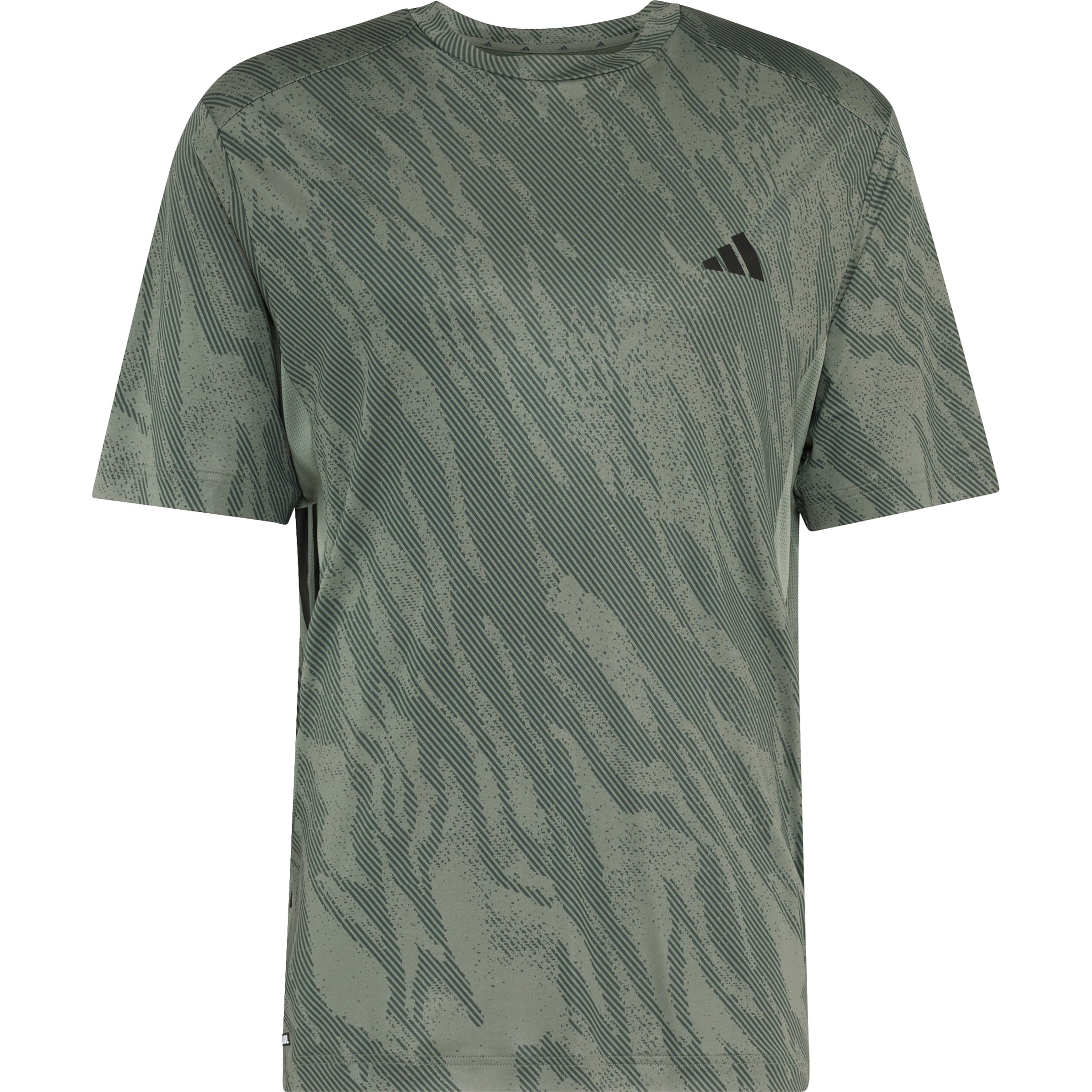 adidas Tech Essentials AOP Herren T-Shirts gruen Größe L Training & Fitness Schnell trocknend