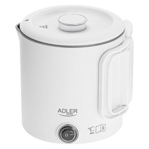 Adler Czajnik 1388w Czajnik elektryczny 0,8l - turystyczny (0.80 l) (AD 1388 bialy)