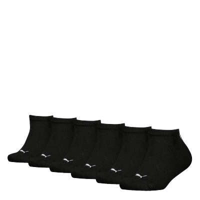Sneakersocken PUMA "PUMA KIDS PLAIN SNEAKER 6P", Mädchen, Gr. 31-34, schwarz, Baumwollmischung, normal, Socken Sneakersocken, mit verstärktem Zehenbereich