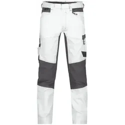 Helix Painters Malerhose mit Stretch, weiß/anthrazit, Schrittlänge Standard, Größe 52 - weiß/anthrazitgrau - 52