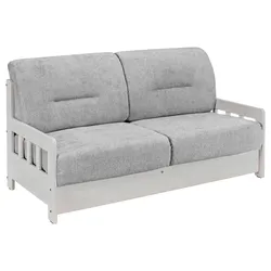 Schlafsofa Camino Holzkorpus Grau/Weiß