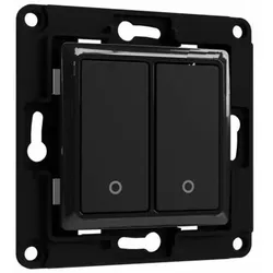 SHELLY Wall Switch 2 Wandtaster 2-fach Schwarz