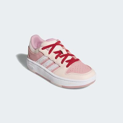 Sneaker ADIDAS SPORTSWEAR "ADIDAS DISNEY PRINCESS HOOPS CLASSIC", Mädchen, Gr. 29, supplier colour, ftwr weiß, supplier colour, Synthetik, Textil, Schuhe Sneaker