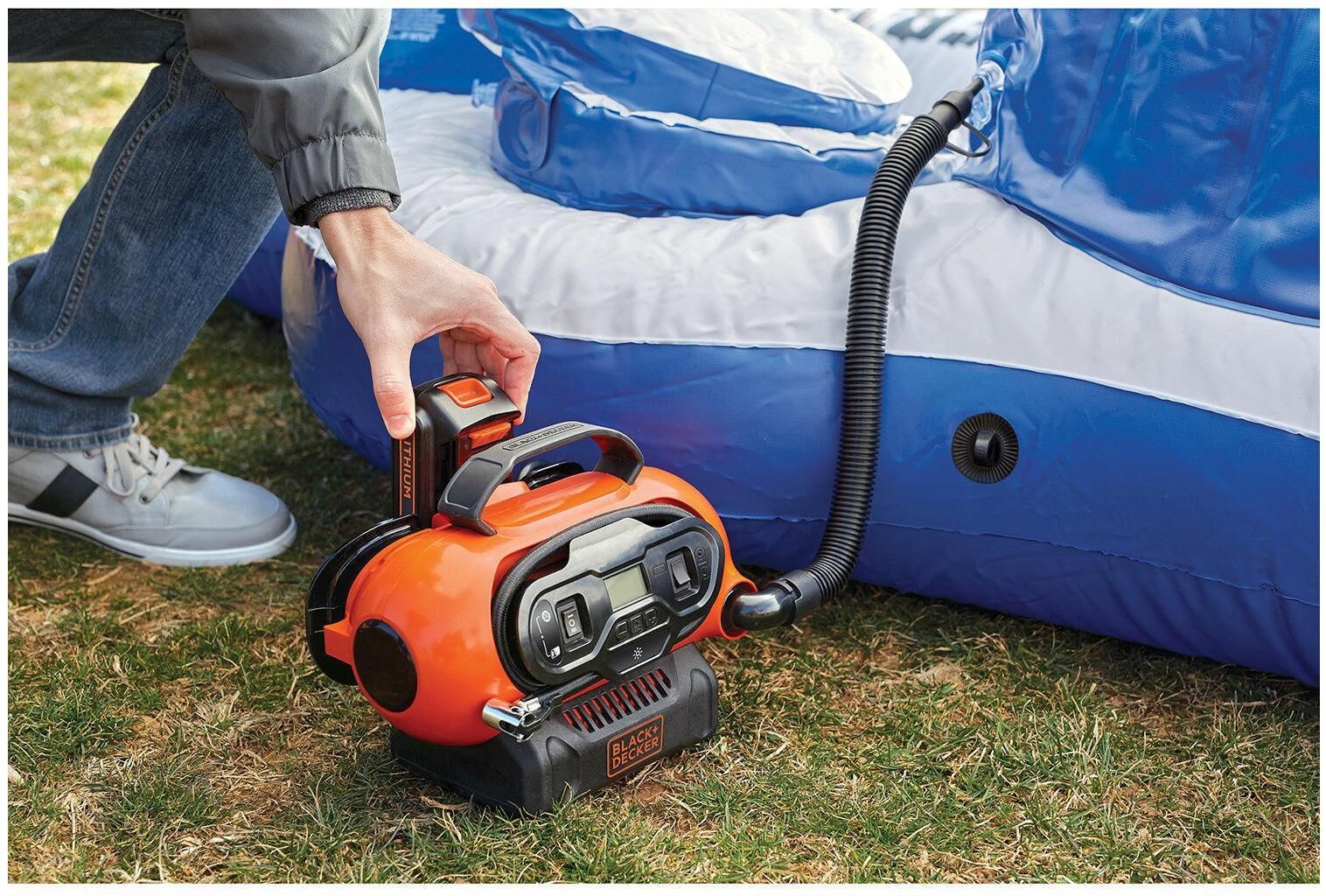 Black & Decker Kompressor BLACK + DECKER "BDCINF18N 11 bar", orange (weiß, neutral), Kompressoren, Kompressor weiß, neutral Einheitsgröße
