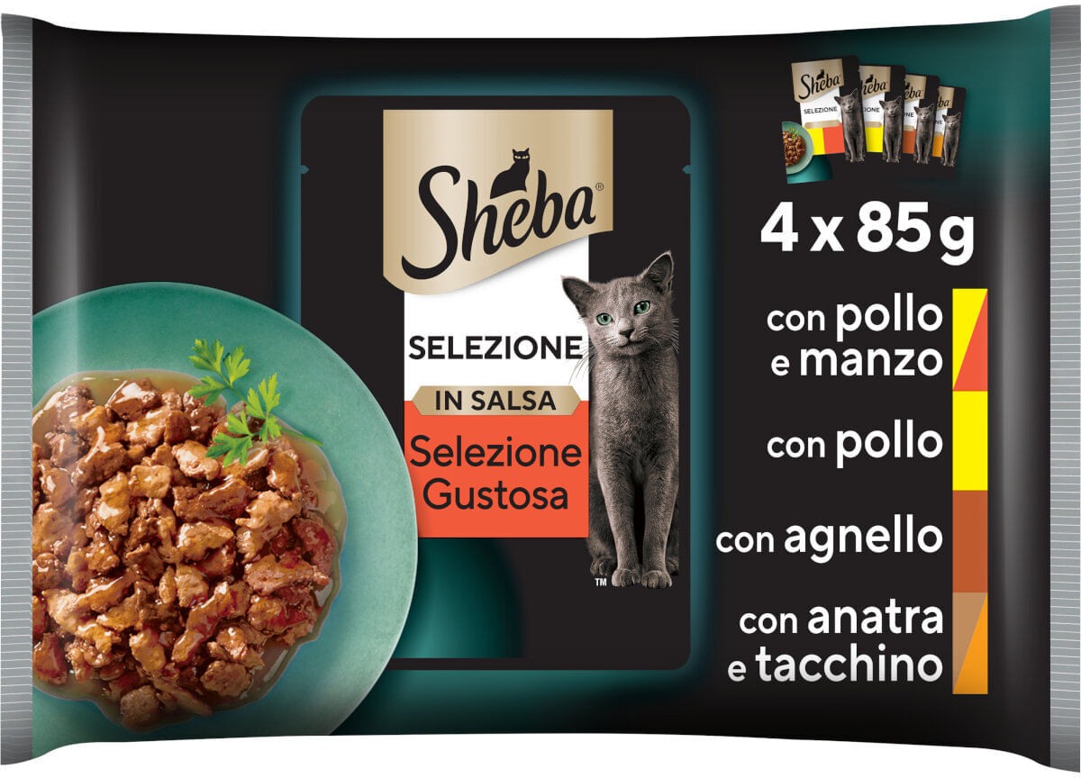 Sheba Selezione Cat Busta Multipack 4x85G MIX CARNE