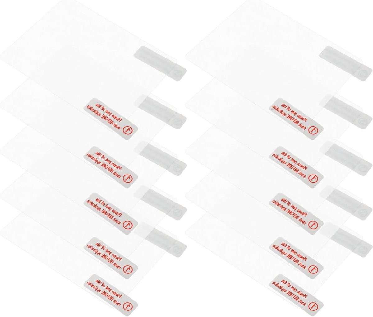 50 stuks Statische Stickers voor Dashcam Bevestiging - Transparant