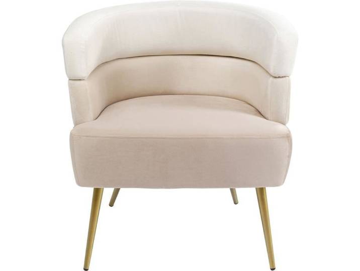 Fauteuil Sandwich velours crème Kare Design