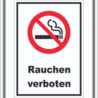 HB-Druck Rauchen verboten Aufkleber A0 (841x1189mm)