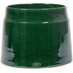 Glazed Shades Übertopf 36 cm, waldgrün