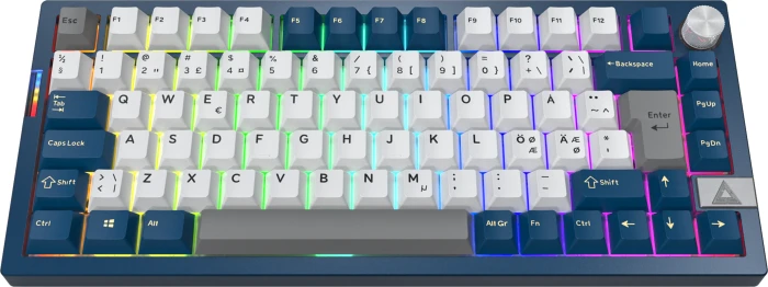Montech MK PRO 75 (blau/weiß, DE-Layout, Gateron G Pro 3.0 Brown)