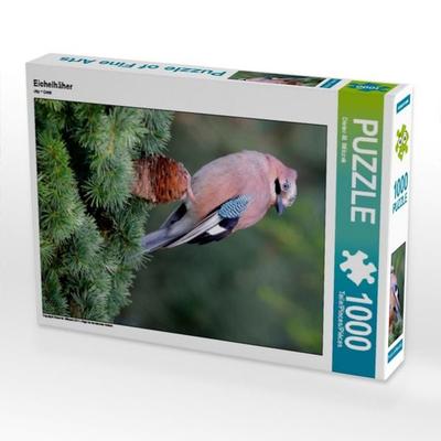 CALVENDO Puzzle Eichelhäher 1000 Teile Puzzle hoch | 1000 Teile Lege-Größe 64 × 48 cm Foto-Puzzle für glückliche Stunden