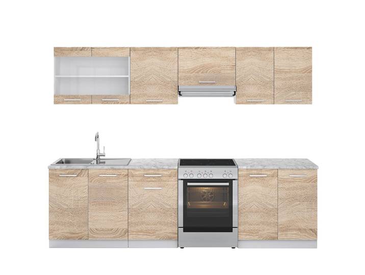 Ligne de cuisine, pt marbre sonoma/blanc 270x81.6cm