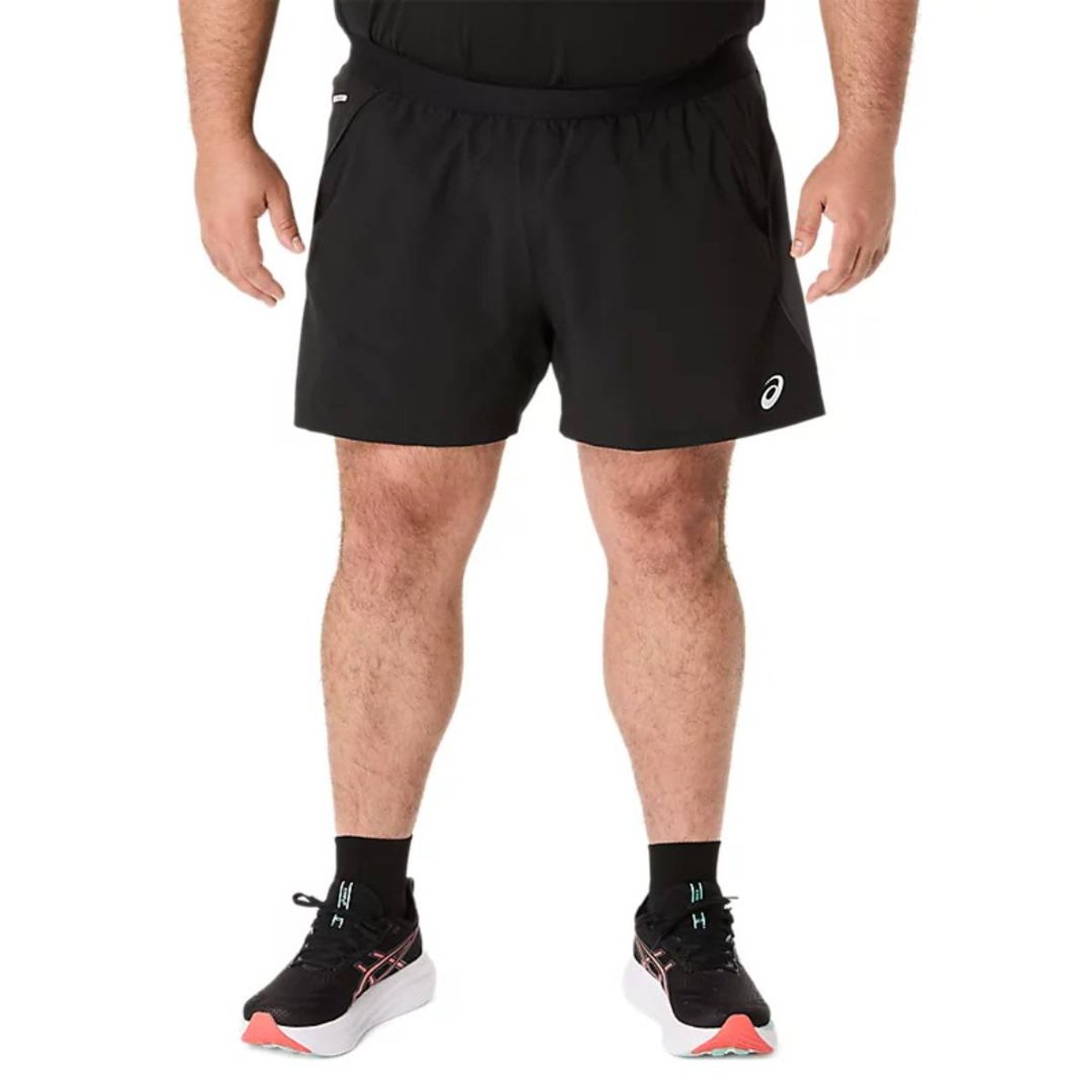 Calção Asics Road 5in Preto, Tamanho XL Homem