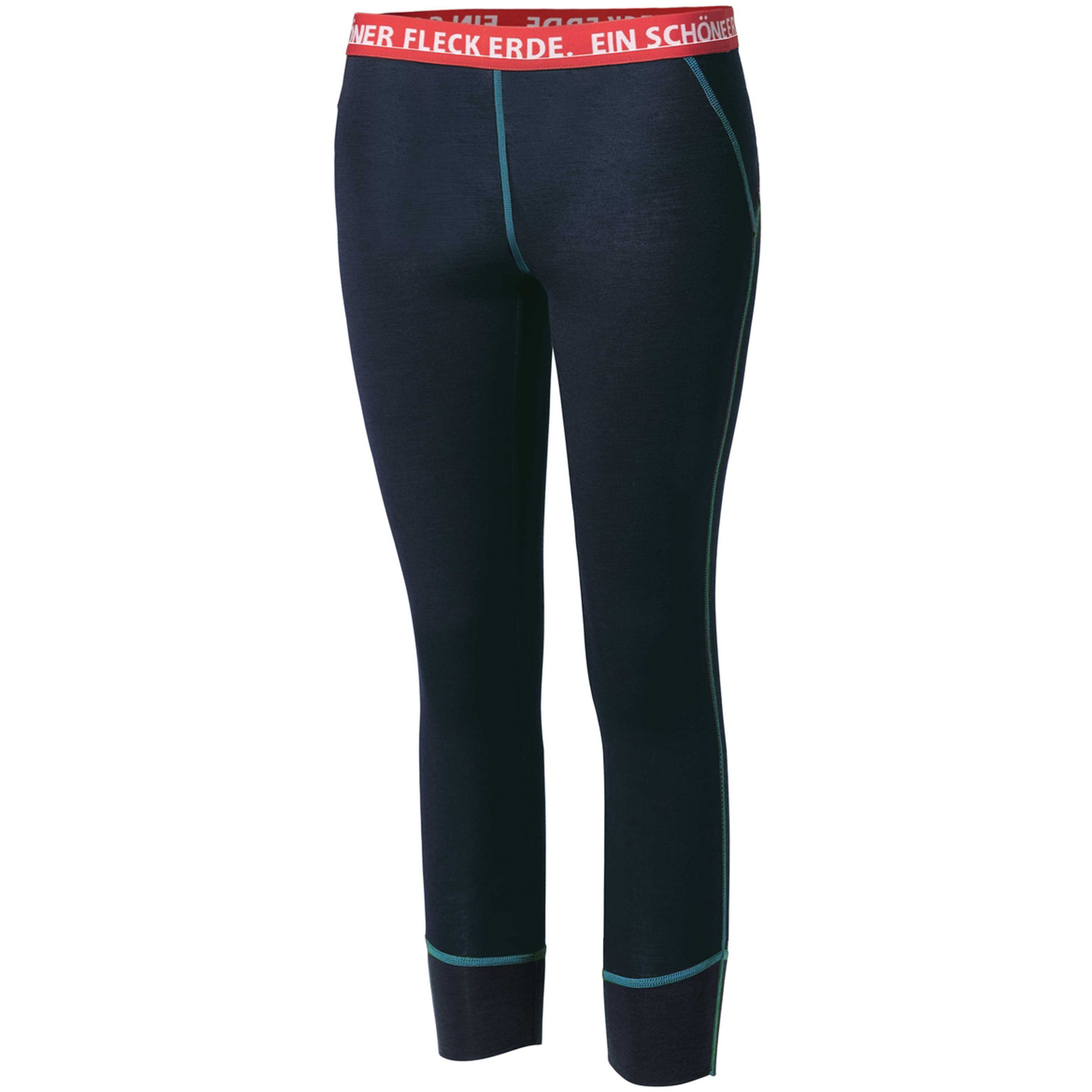 Ein schöner Fleck Erde Alpin 7/8 Hose Damen Lange Unterhose blau Größe S Skifahren Hautfreundlich Merinowolle | Lyocell (Tencel)