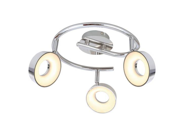 Led-Strahler Isla, Chromfarben, Metall, Kunststoff, 40x19x40 cm, RoHS, Europäischer Sicherheitsstandard, einfach zu transportieren, Lampen & Leuchten, Innenbeleuchtung, Spots & Strahler, Deckenspots