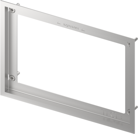 Tece WC-Abdeckrahmen Metall glänzend, für WC-Einbaurahmen, 9240645 9240645