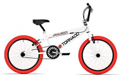 Tornado 20 Zoll Freestyle Bike Weiß rote Reifen 200022