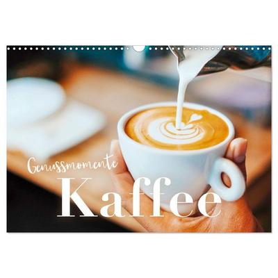 Genussmomente Kaffee (Wandkalender 2026 DIN A3 quer), CALVENDO Monatskalender