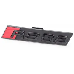 Original Audi RSQ8 Schriftzug Emblem Logo Schwarz Front Kühlergrill