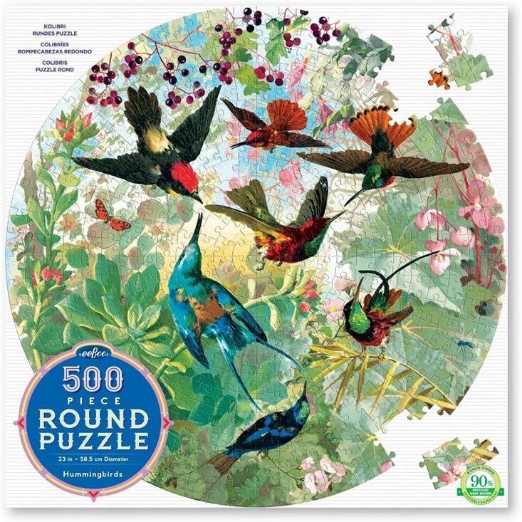 Eeboo Puzzle Hummingbirds - Colibris 500 pcs