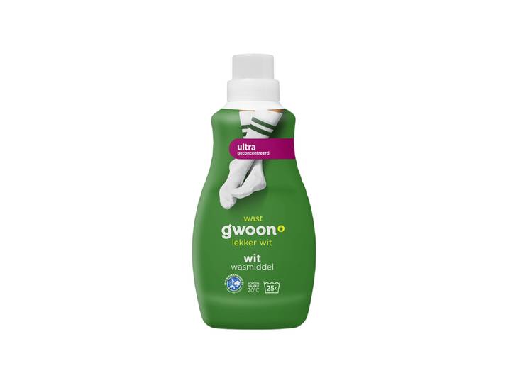 g'woon vloeibaar wasmiddel wit 750 ml