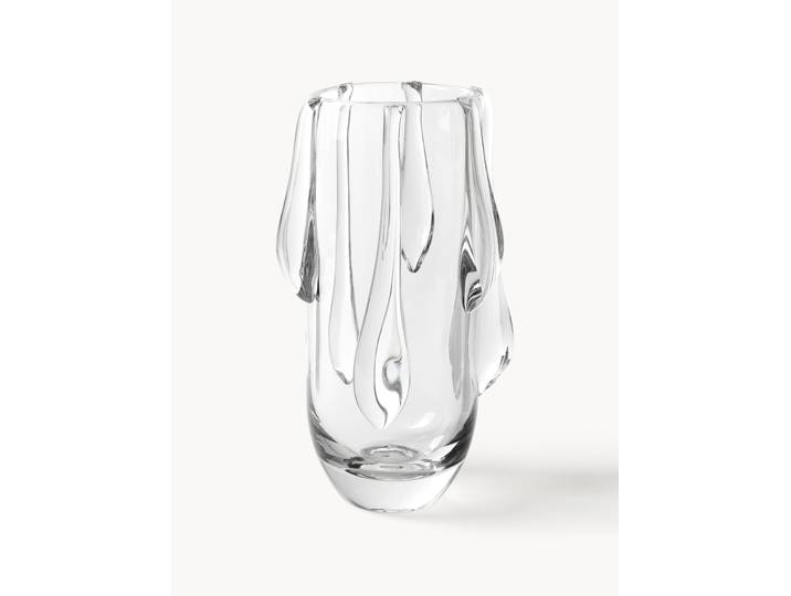 Vase en verre avec effet de goutte Carliz, haut. 27 cm