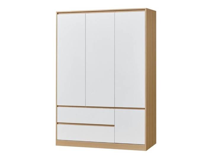 Armoire de chambre - Moderne - 4 portes - 6 étagères - 2 tiroirs - MDF 176x120x52 cm