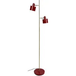Dyberg Larsen, Stehlampe, Dyberg-Larsen - Ocean Floor Lamp - Dark Red/Brass (E14)