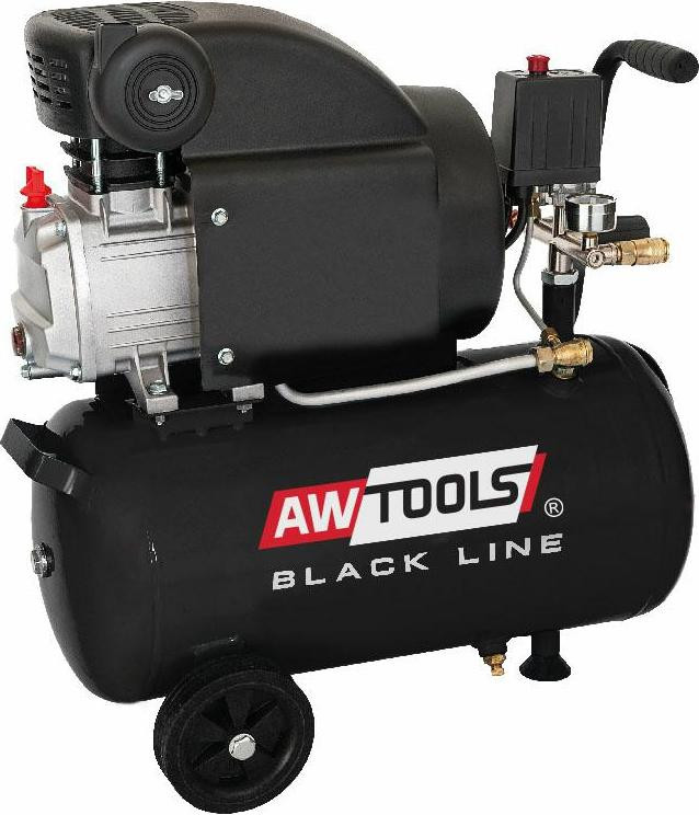 AWTOOLS Compressor AC24, 24 liter, 2,0 PK, Black Line