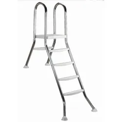 myPOOL Edelstahl Halbhochbeckenleiter 1,50 m