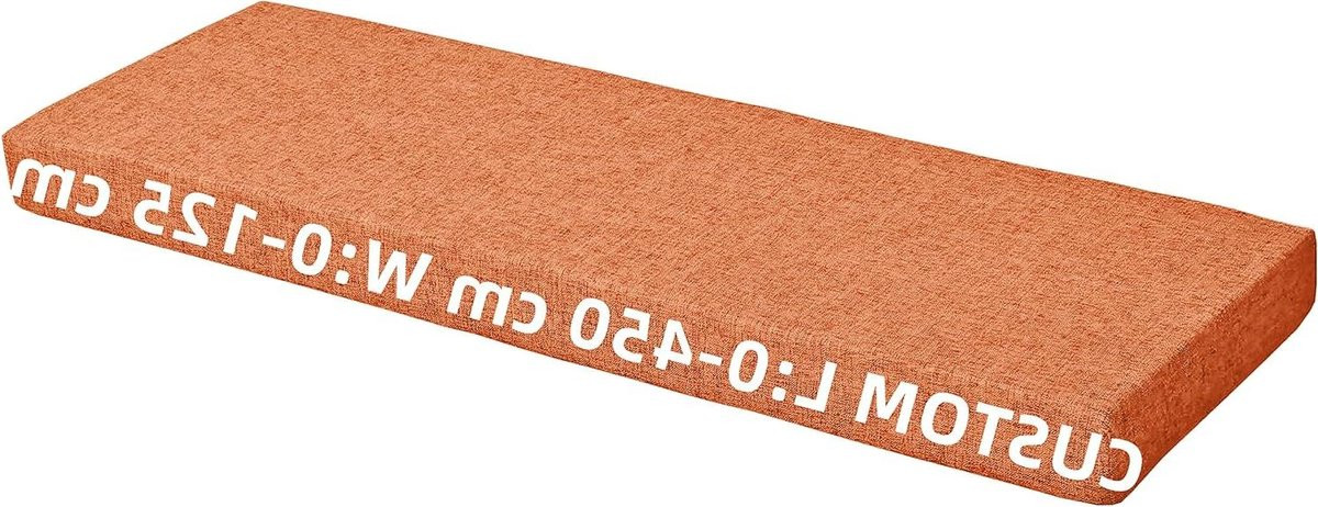 Oranje bankkussenhoes voor het beschermen van je bankkussen en meubels op maat gemaakt
