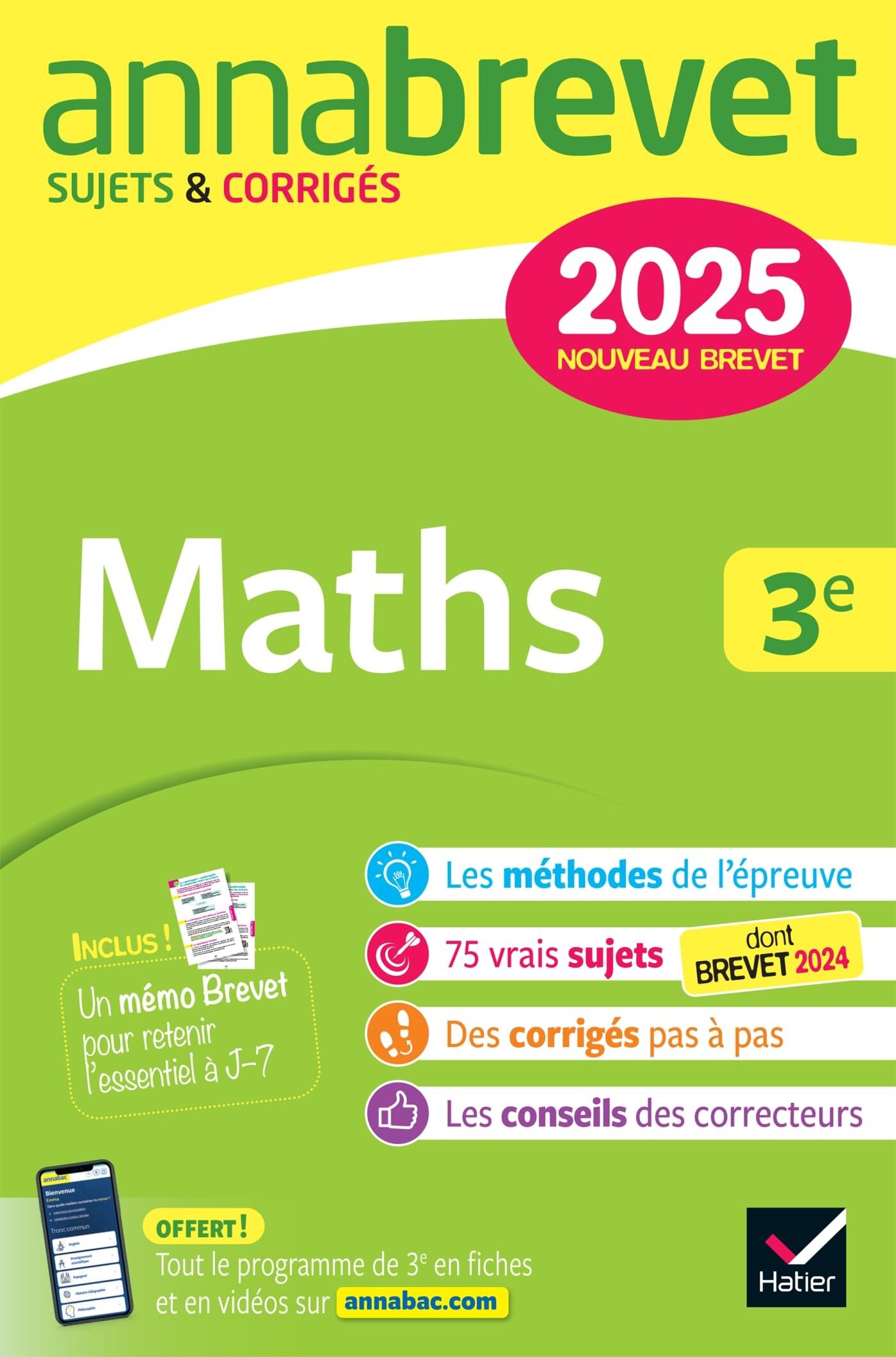 Emmanuelle Michaud - Maths 3e : nouveau brevet 2025 - Preis vom 13.10.2026 11:25:28 h