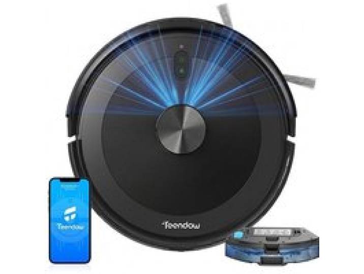 Aspirateur robot laveur 4500Pa - Navigation LiDAR 360° WiFi 2 4GHz app Tuya commande vocale cartographie 5 étages