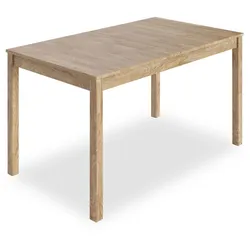 Esstisch Edwin (LBH 140x80x76 cm) - braun - LBH 140x80x76 cm