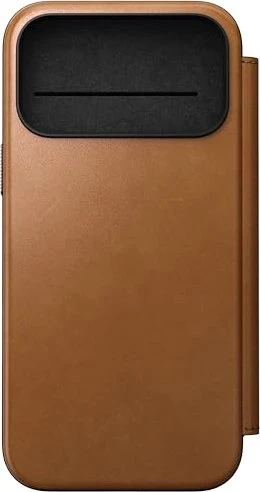 Nomad Modern Leather Folio English Tan iPhone 17 Pro Max