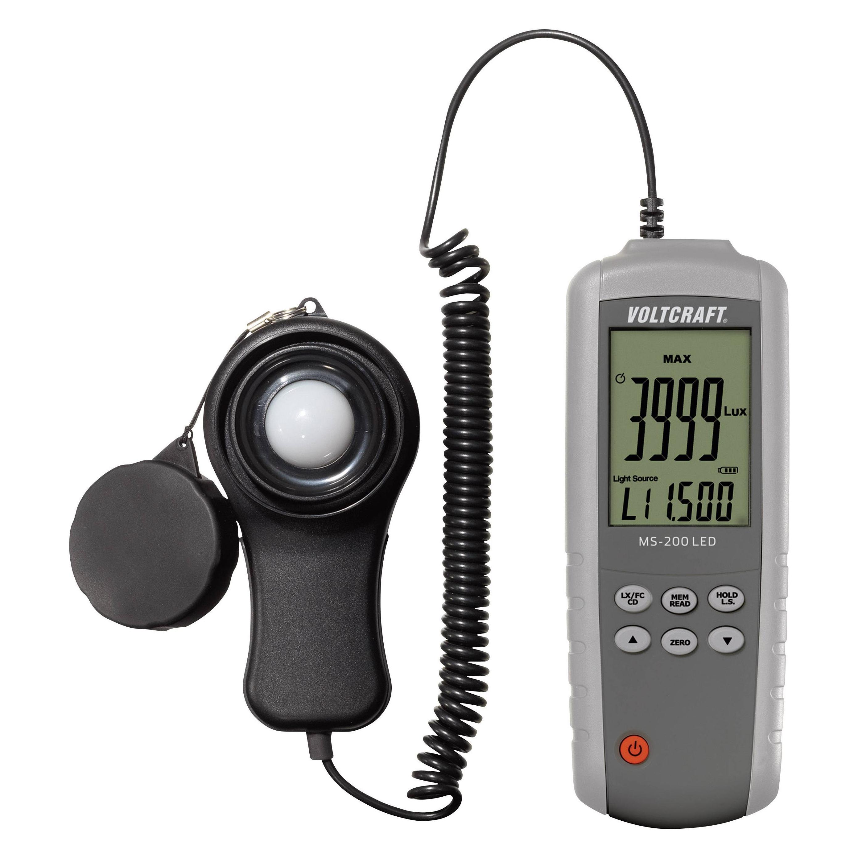 Voltcraft Lampentester MS-200LED bis 400 (Luxmeter) (MS-200LED)