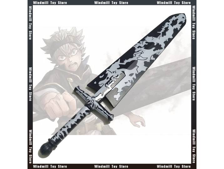 Épée anti-magique Asta Black Clover de 101 cm en PU, modèle décoratif cool, jouet artisanal pour garçons, collection
